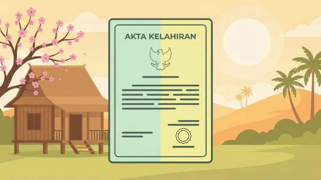 Gambar akta kelahiran