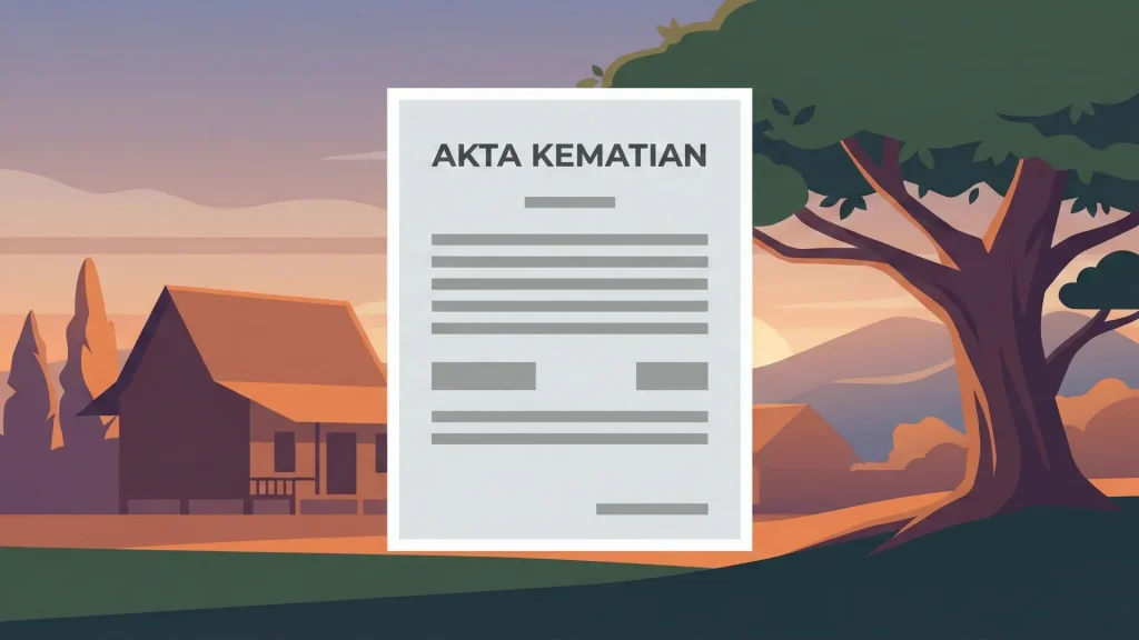 Gambar akta kematian